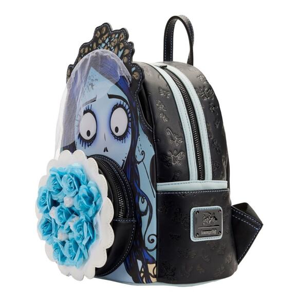 Disney Loungefly Emily Corpse Bride Bouquet Mini Backpack - Picture 2 of 7